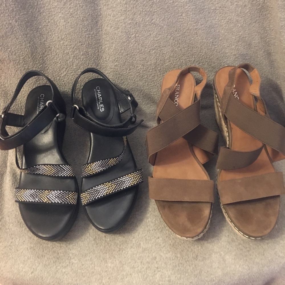 2 pair of wedges